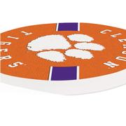 Clemson 2pk Striped Car Coaster